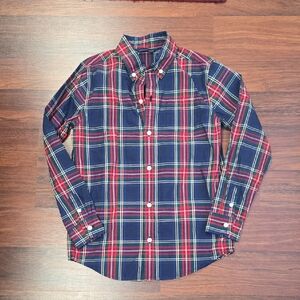 Janie and Jack Red and Blue Plaid Shirt Boys Size 8